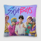 KPop Demon Hunters Saja Boys Square Cushion Throw Pillow