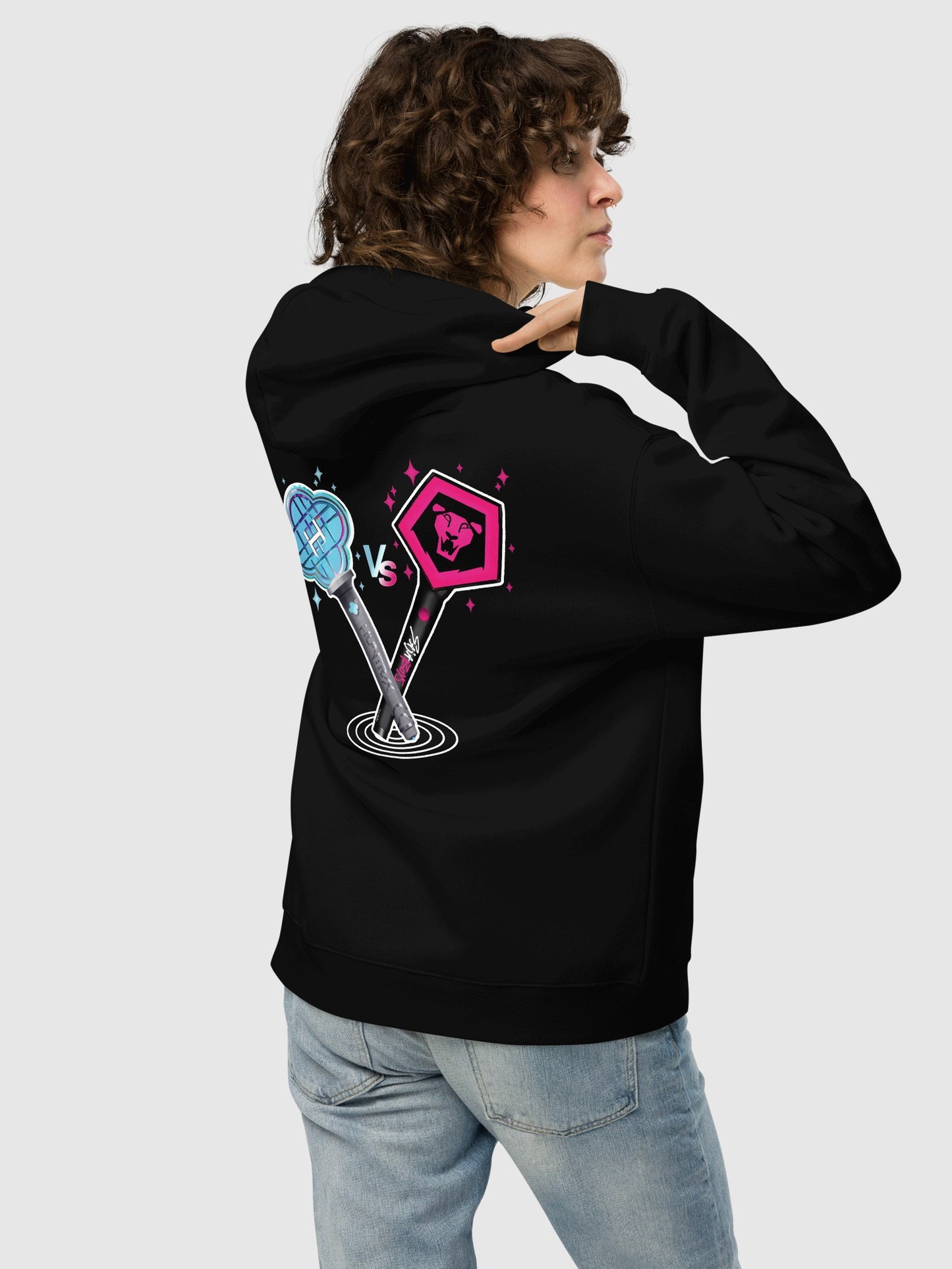 KPop Demon Hunters Light Sticks Oversized Hoodie
