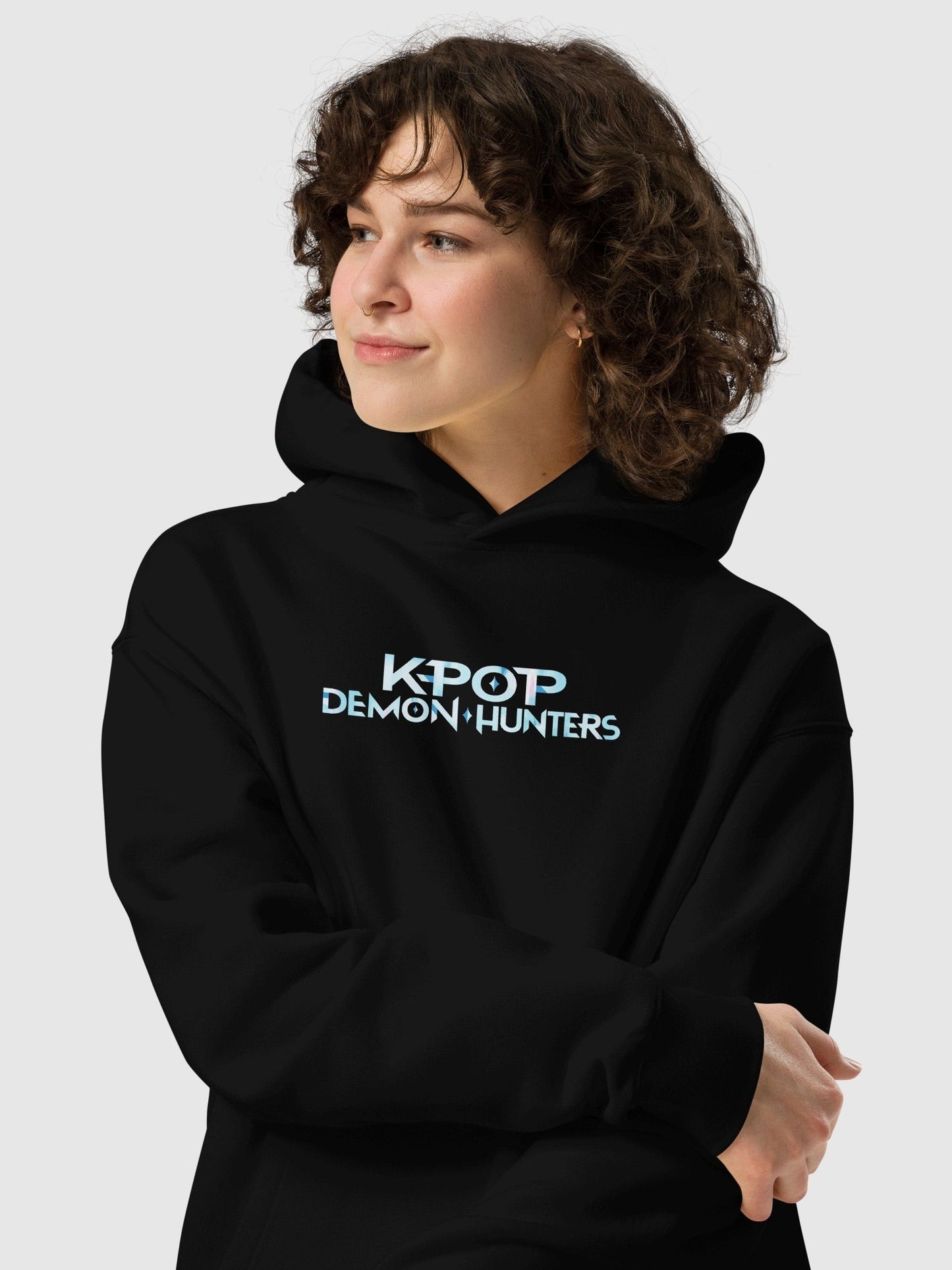 KPop Demon Hunters Light Sticks Oversized Hoodie