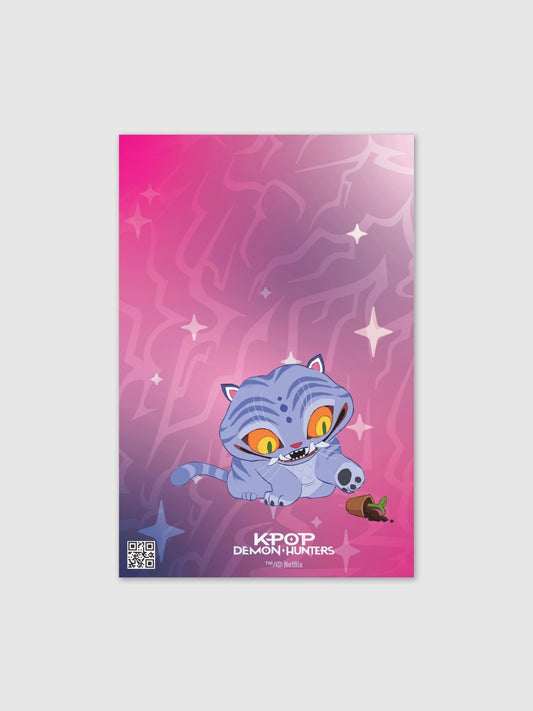 KPop Demon Hunters Derpy Tiger and Sussie Magpie Birthday Card