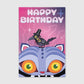 KPop Demon Hunters Derpy Tiger and Sussie Magpie Birthday Card