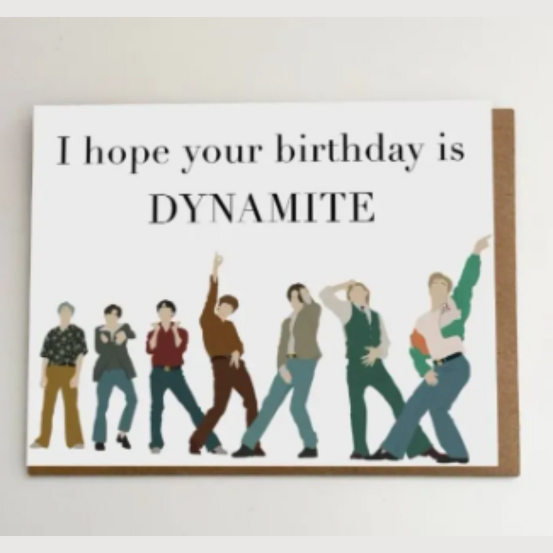 BTS Birthday Card Hope Your birthday Greeting Card