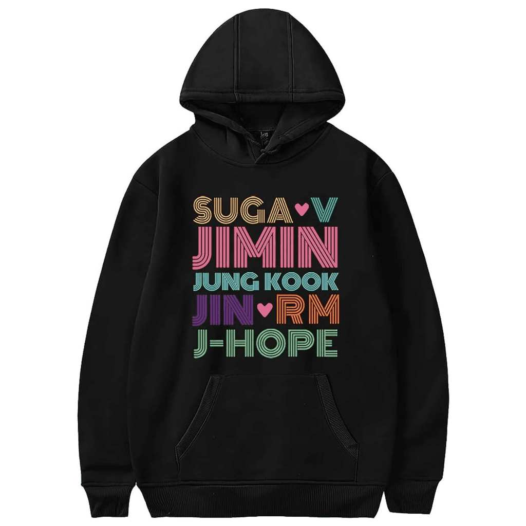 Bts hoodie with clearance all names