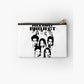 All Day Project Kpop Zipper Pouch – Black & White Stencil Print