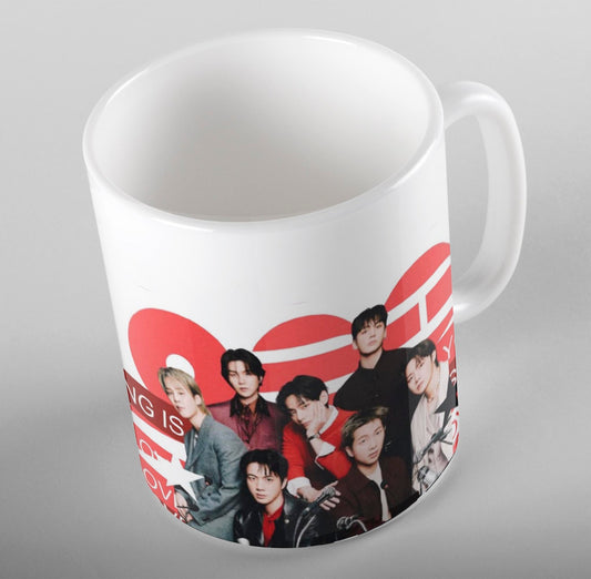 Arirang BTS Mug | Arirang BTS Logo & Group Printed Ceramic Cup | BTS Gift