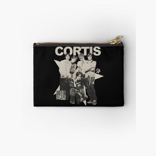 Cortis Kpop Zipper Pouch – Star Logo Print