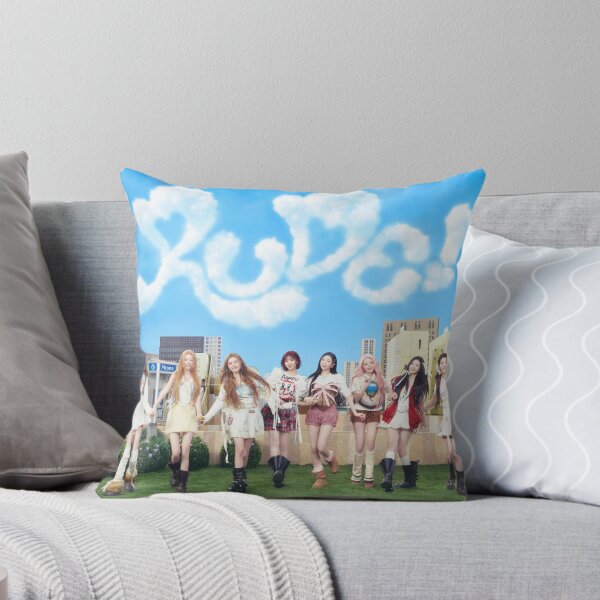 Hearts2Hearts Kpop Cushion – Rude Cloud Aesthetic Print