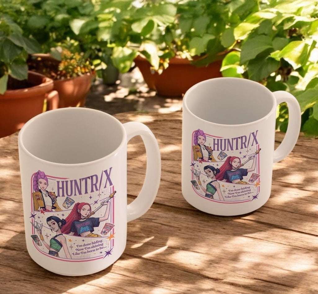 Huntrix Demon Hunters Mug Mira Rumi Zoey Cup Otaku Girl Graphic Mug