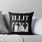 ILLIT Kpop Cushion – Black & White Portrait Print