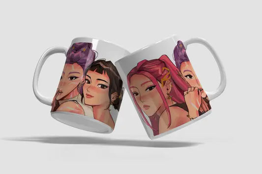 K-Pop Demon Hunters Anime Art Mug