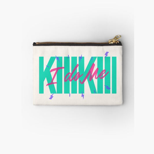 KiiiKii Kpop Zipper Pouch – Retro Typography Print