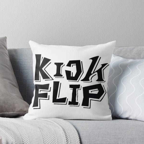 KlickFlip Kpop Cushion – Bold Typography Print