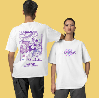 KPop Demon Hunters T-shirt Women Fashion Casual Shirt Short Sleeve Harajuku Hip Hop KPop Demon Hunters Tees