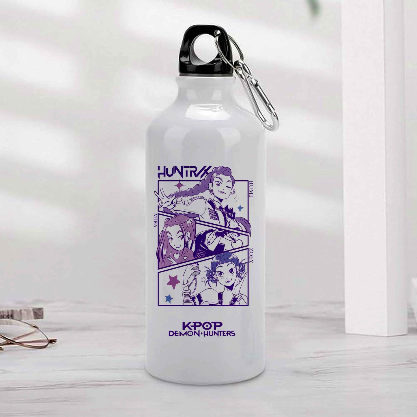 Demon Hunters Bottle for Huntrix Fans Boys and Girls Smart Summer Water Bottle Exclusive