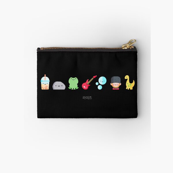 Riize Kpop Zipper Pouch – Cute Character Icons Print