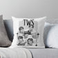 TWS Kpop Cushion – Black & White Group Photo Print