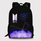 BTS Love Yourself Backpack with Laptop Partition Digital Printed Bag - Kpop Store Pakistan