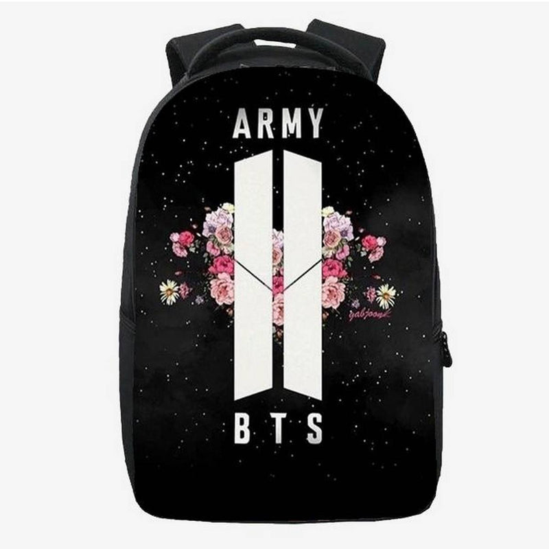 BTS Army Backpack With Laptop Partition Digital Printed Bag for Girls