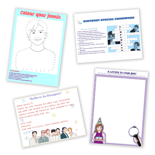 BTS Rm Bias Activity Kit for Creative Army (4 Pcs) - Kpop Store Pakistan