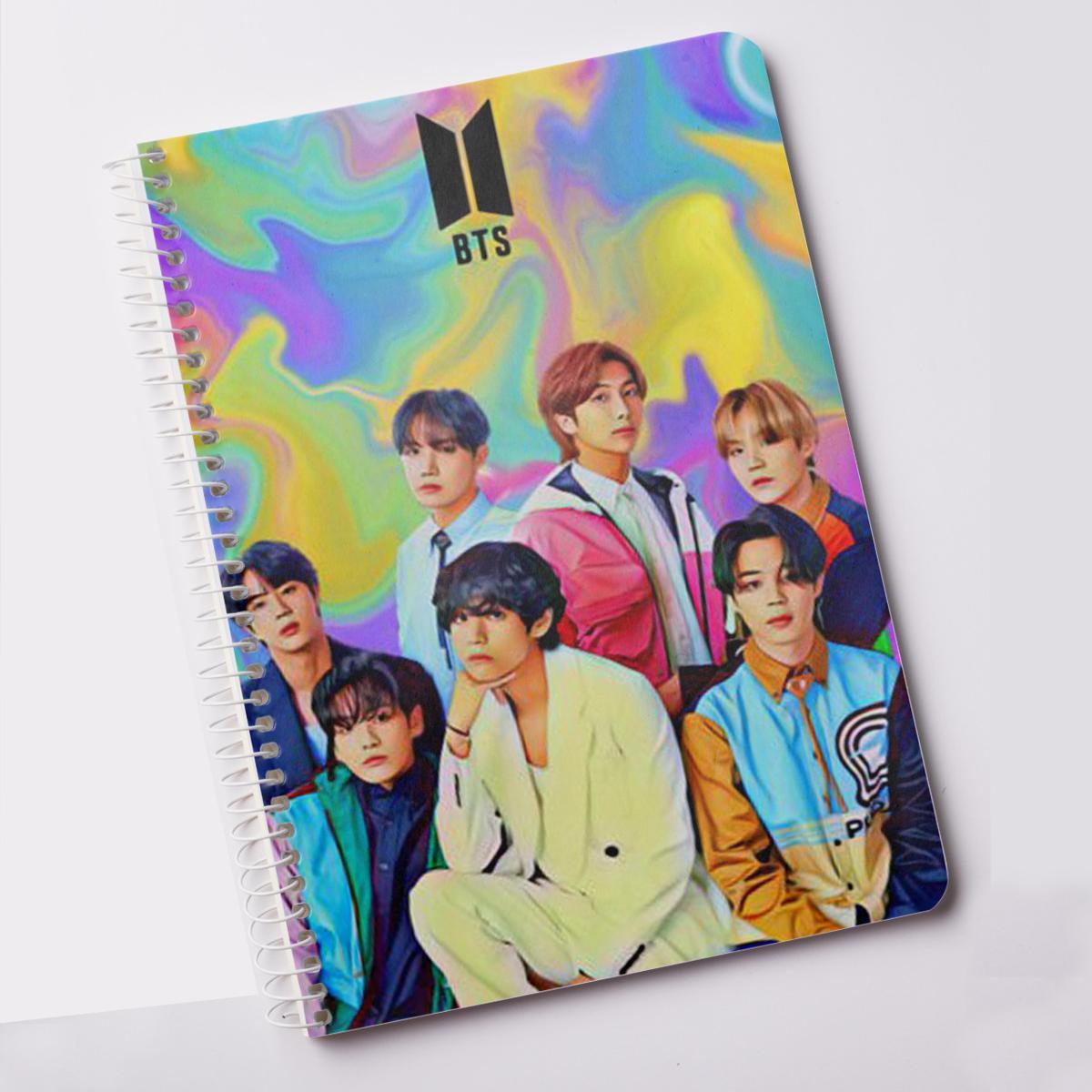 BTS Notebook Rainbow Design (A5) – Kpop Store Pakistan