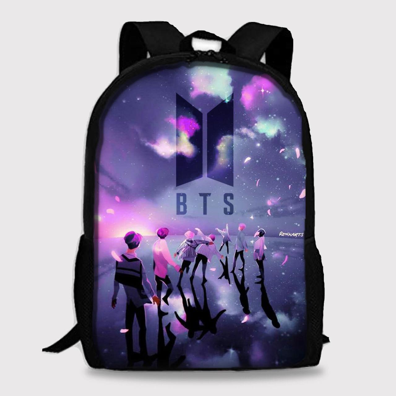 BTS Backpack for Army KPOP Members BT21 Bag (Digital Printed) – Kpop ...