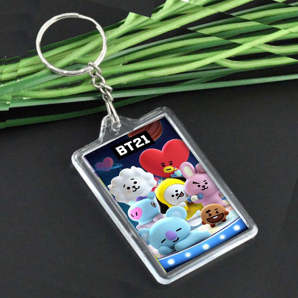 BTS BT21 Cartoon Colorful Key chain – Kpop Store Pakistan