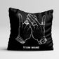 got7 jackson ‘team wang’ hand sign cushion