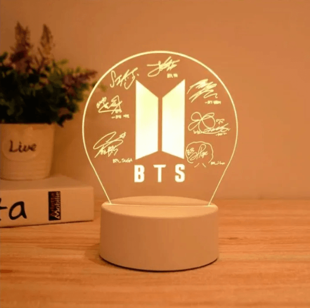 BTS Sign Lamp Army for Kpop Fans Autograph Room Decoration – Kpop Store ...